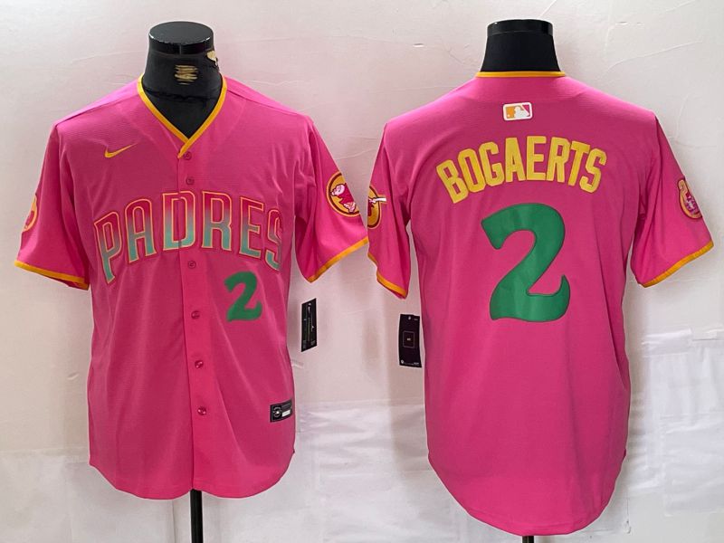 Men San Diego Padres #2 Bogaerts Pink Jointly 2024 Nike MLB Jersey style 14->san diego padres->MLB Jersey
